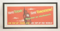 Lot 505 - 'Here Today - Here Tomorrow!'
1960s