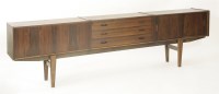 Lot 460 - A Danish rosewood long sideboard