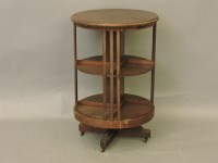 Lot 352 - A circular mahogany revolving bookcase