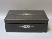 Lot 264 - A Victorian coromandel and mother of pearl inlaid writing slope