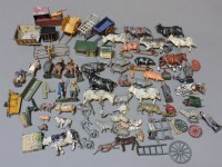 Lot 73 - A large quantity of Britain's hand painted lead farmyard figures