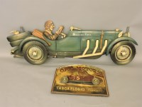 Lot 270 - A modern painted wood 'Mercedes Benz'