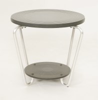 Lot 210 - A two-tier Bakelite occasional table