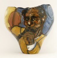 Lot 416 - A 'Jazz Musician' vase