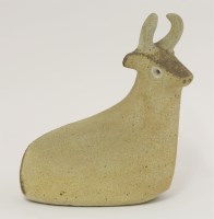 Lot 419 - A stoneware cow