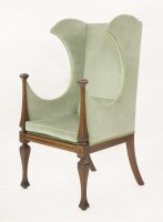 Lot 74 - An Edwardian porter's chair