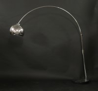 Lot 645 - A chrome arc lamp