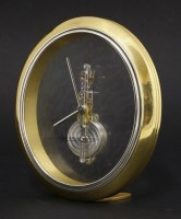 Lot 571 - A Jaeger-LeCoultre 'Baguette' desk clock