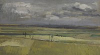 Lot 385 - John Livesey (1926-1990)
'CORNFIELDS NEAR ELY'
Signed and dated 1962 l.l.