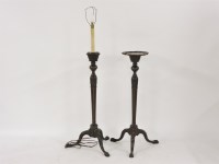 Lot 428 - Two mahogany torchères