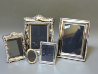 Lot 43 - Five modern silver photo frames