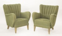 Lot 224 - A pair of Danish armchairs