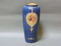 Lot 117 - A Worcester powder blue ground vase