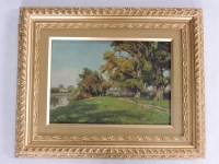 Lot 299 - Arthur William Redgate (1856-1931)
A PATH IN A RIVER LANDSCAPE
Signed l.l.