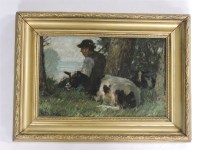 Lot 288 - Julius Paul Junghanns
CROFTER WITH A GOAT
Signed l.l.