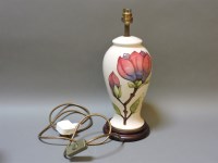 Lot 135 - A Moorcroft lamp vase