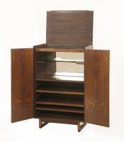 Lot 498 - A Danish rosewood Georg Jensen sales cabinet