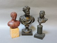 Lot 133 - Two 19th/20th century bronze busts