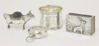 Lot 210 - A Edwardian novelty silver pincushion