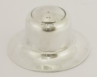 Lot 185 - A silver inkstand