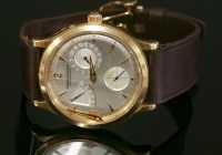 Lot 624 - A gentlemen's 18ct rose gold Jaeger-LeCoultre Master Reserve automatic strap watch