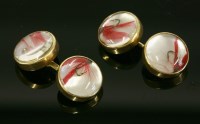 Lot 445 - A pair of American gold fly fishing cufflinks