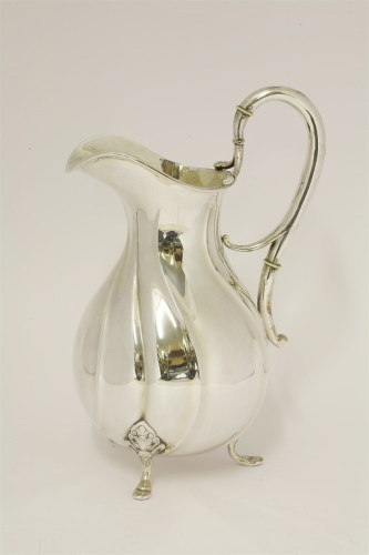 Lot 18 - An early 20th century Danish silver hot water jug