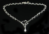 Lot 339 - A late Victorian diamond set necklace