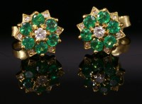 Lot 535 - A pair of 18ct gold