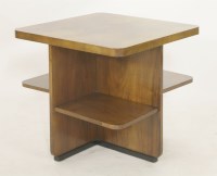 Lot 158 - A walnut lamp table