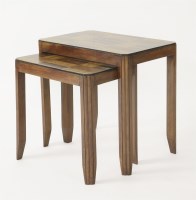Lot 205 - A nest of two Art Deco side tables