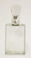 Lot 47 - A large Edwardian silver-mounted glass whisky decanter