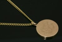 Lot 382 - A 9ct gold locket