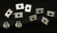 Lot 420 - A cased 9ct white gold