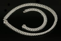Lot 542 - A Continental gold necklace and bracelet suite