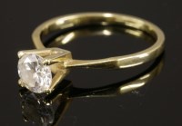 Lot 537 - A single stone diamond ring