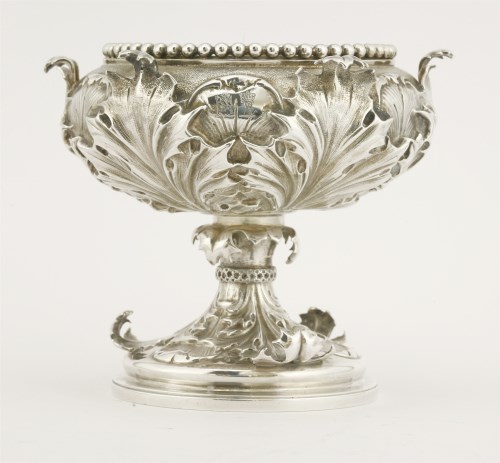 Lot 85 - A George IV silver pedestal bowl