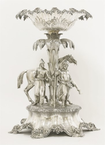 Lot 96 - A Victorian silver centrepiece