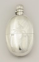 Lot 113 - A Victorian silver spirit flask