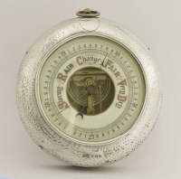Lot 101 - An Edwardian silver mounted barometer