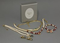 Lot 14 - A Christian Dior gold-plated necklace