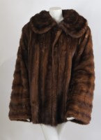 Lot 307 - A brown mink fur jacket