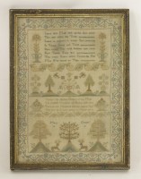 Lot 361 - An early 19th century sampler