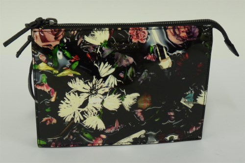 Lot 453 - An Alexander McQueen floral PVC handbag