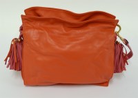 Lot 456 - A Loewe red flamenco bag