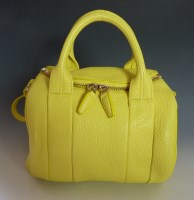 Lot 460 - An Alexander Wang yellow leather mini 'Rockie' handbag