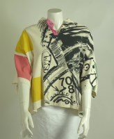 Lot 197 - A Fred Spurr linen print jacket and top