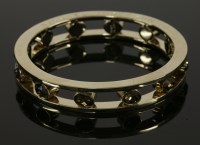 Lot 38 - A two-row flat section Orka bangle
