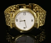 Lot 48 - A gentlemen's gold-plated Christian Dior quartz bracelet watch
