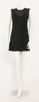 Lot 269 - A Dolce & Gabbana black open weave and silk cocktail dress